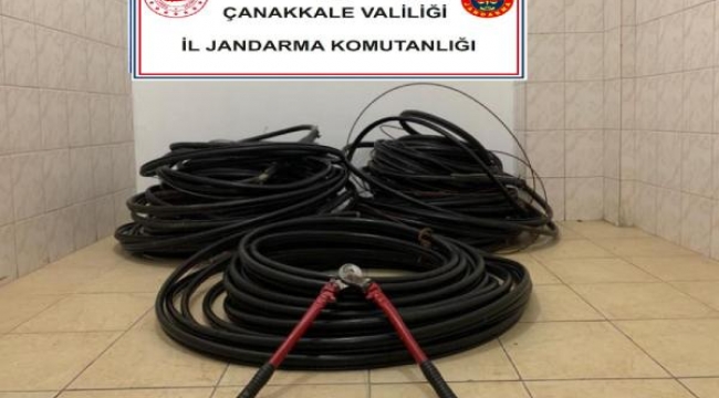 Çanakkale'de 350 bin liralık kablo hırsızlığı: 7 gözaltı