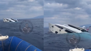 Denizde can pazarı! Lüks yat battı