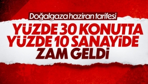 Doğalgaz bir zam daha geldi