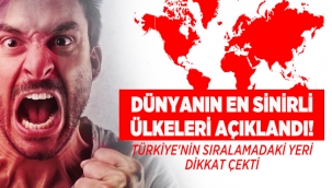 Dünyanın en sinirli ülkeleri: Türkiye kaçıncı