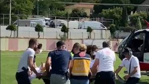 Elektrikli bisikletle çarpışan motosiklet sürücüsü ağır yaralandı