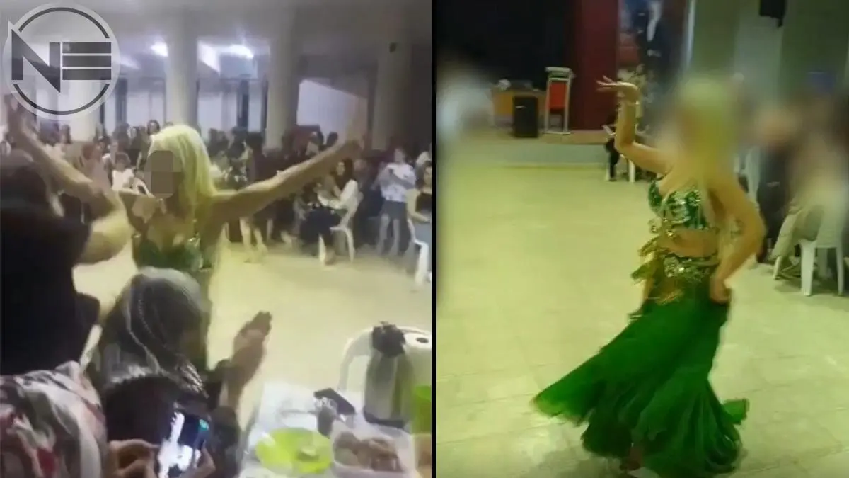 İmam hatip ortaokulunda dansöz oynattılar