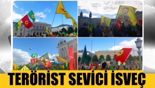 İsveç'te terör örgütü PKK/YPG yandaşları eylem yaptı