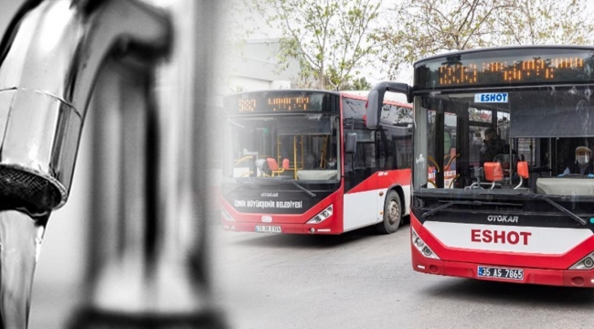 İzmir'de suya ve ulaşıma zam!