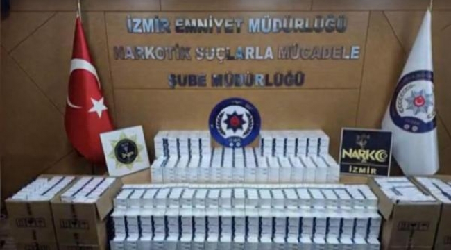 İzmir'de 282 bin sentetik ecza hap ele geçirildi