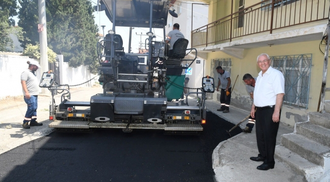 Karabağlar Belediyesi'nde hedef tüm sokakların asfaltlanması
