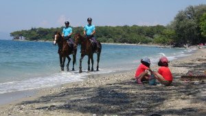 Kuşadası milli parkını, atlı jandarmalar koruyacak