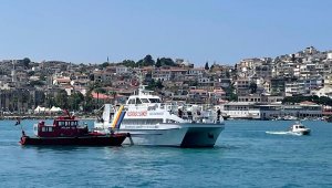 Kuşadası'ndan Sisam'a giden vapurda büyük panik