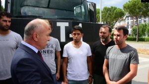 Marmaris yangınında görev yapan TOMA'lar uğurlandı