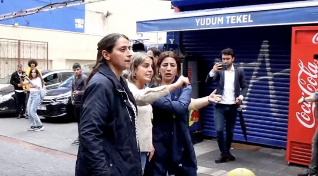 Öcalan'a destek yürüyüşünde HDP'li vekiller polise sataştı: Pabucumun polisi