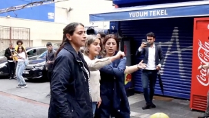 Öcalan'a destek yürüyüşünde HDP'li vekiller polise sataştı: Pabucumun polisi