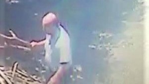 Odun kesen işçinin kalp krizi anları kamerada