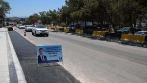 Bitez'de AYDEM elektrik hatlarını yer altına aldı, belediye üst yapıyı tamamladı