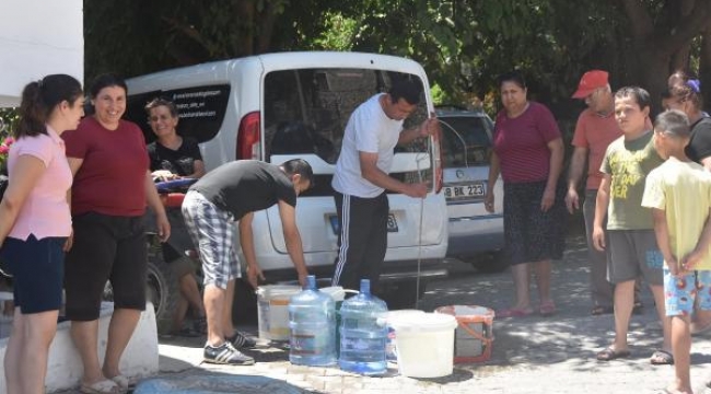 Bodrum'da susuz yaz! 10 gündür suları akmıyor