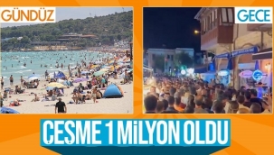 Çeşme'de kalabalıktan adım atacak yer kalmadı