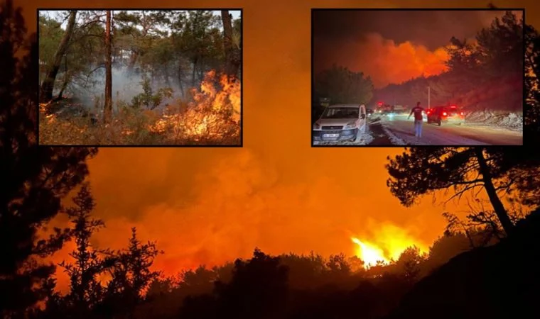 Datça 2 gündür yanıyor! 2500 kişi tahliye edildi