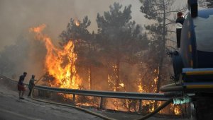 Datça alev alev! Askerler de devrede