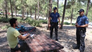 Denizli emniyetinden orman yangınlarına karşı dronlu denetim 