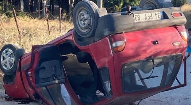 Gelibolu'da otomobil takla attı: 1 ölü, 2 yaralı