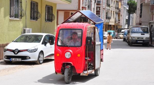 İlkokul mezunu temizlik işçisi, güneş enerjisi ile çalışan motosiklet yaptı