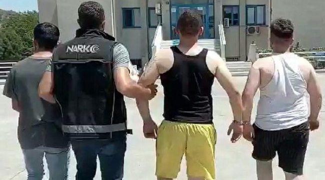 Muğla'da otelde yakalanan 3 uyuşturucu şüphelisi tutuklandı