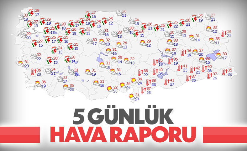 Türkiye'de 5 gün boyunca hava nasıl olacak?