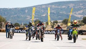 Uşak'ta uluslararası motor yarışı