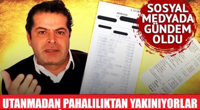 Utanmadan adisyonları paylaşıp, pahalılıktan şikayet ediyorlar