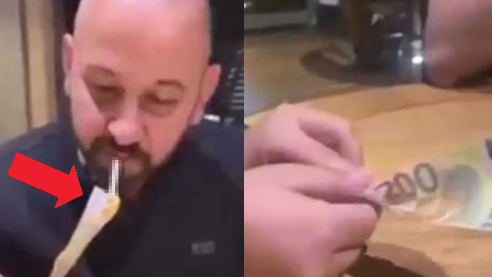 200 euro ile sigarasını yaktı, tepki yağdı