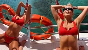 49'luk Hande'den Alaçatı pozları!