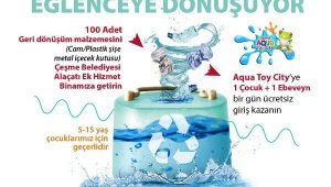 Atıklar Çeşme'de eğlenceye dönüşüyor! Su parkına ücretsiz bilet