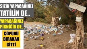 Ayıp ayıp! Tatilcilerden geriye kalan