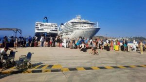 Bodrum'a 2 kruvaziyer gemisiyle toplam 851 turist getirdi