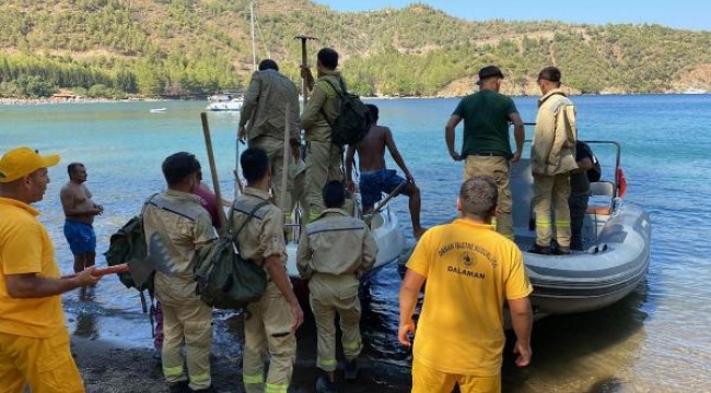 Cennet koydaki yangına zodyaklarla müdahale