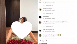 Çıplak fotoğrafı için takipçileri uyardı: Sil!
