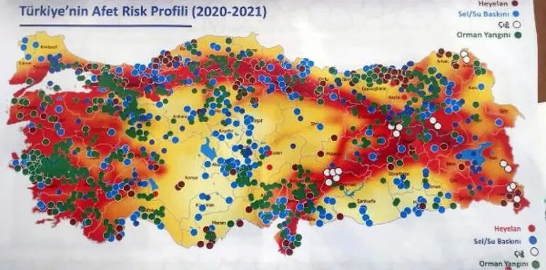 Cumhuriyet tarihinde ilk! Afet riski haritası