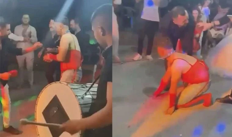 Damada jartiyer giydirip, tasma taktılar