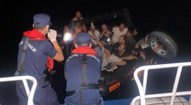 Datça'da 77 kaçak göçmen yakalandı