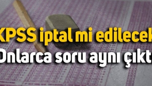 Deneme sınavı soruları, KPSS'de çıktı