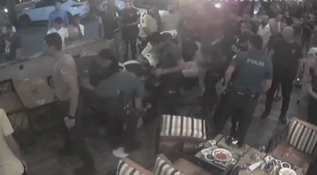 Didim'de polisle kafe sahibinin meydan savaşı