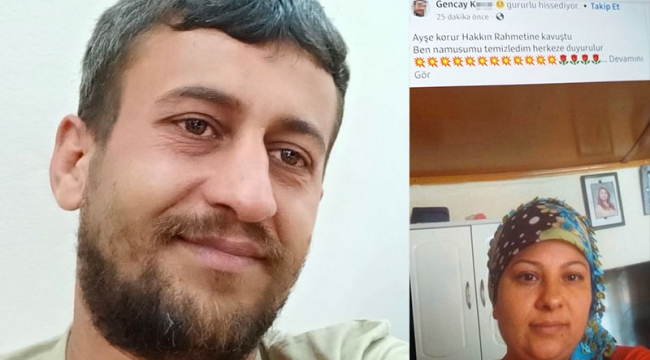 Eşini öldürüp, sosyal medyadan 'gururlu hissediyor' paylaşımıyla duyurdu 