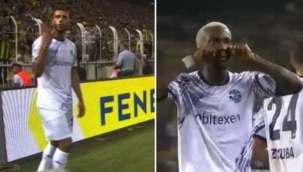 Eski Galatasaraylı iki futbolcudan Fener tribünlerine tepki çeken hareket