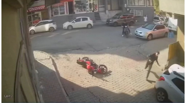 İstanbul'da hırsızlar çaldıkları motosikletin sahibine yakalandı