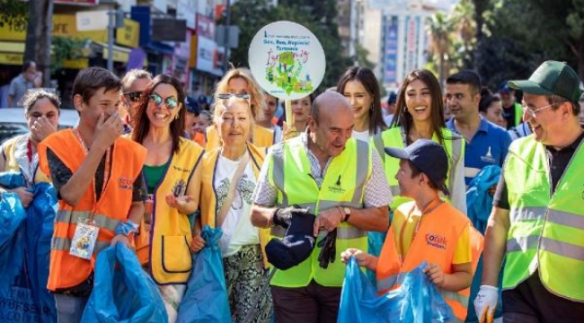 İzmir'de 30 ilçede eş zamanlı çevre farkındalığı! Temizlik seferberliği