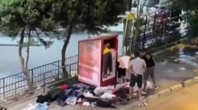 Kızılay'ın giysi kutusu hırsızlığına dört tutuklama