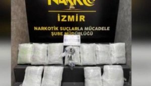 Klimanın içindeki 18 kilo uyuşturucuyu 'Layka' buldu