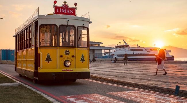 Kordon'daki nostaljik tramvayın güzergahı geçici olarak değiştirildi