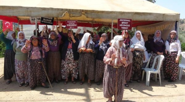 Köylü kadınlar JES'e karşı eylem çadırı kurdu