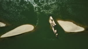 Kuruyan Tuna nehrinde savaş gemileri ortaya çıktı