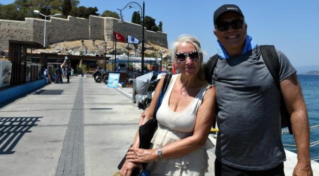 Kuşadası'nda Güvercinada Kalesi'ni 3 ayda 100 bin kişi ziyaret etti